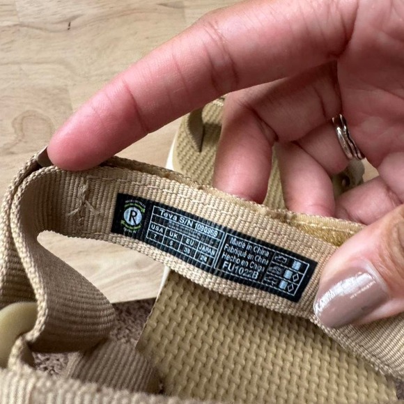 Tan White Teva Midform Sandal Size 7 - Picture 4 of 7